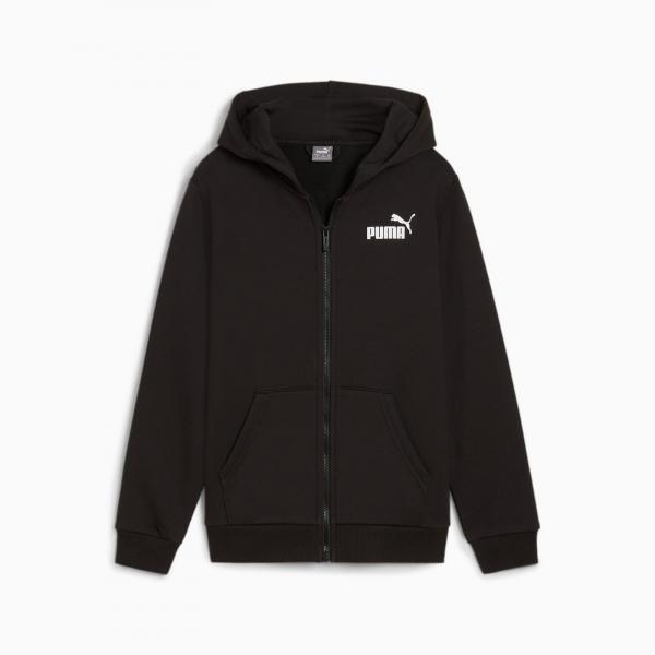 Bluza z kapturem chłopięca Puma POWER GRAPHIC FZ FL czarna 68185501