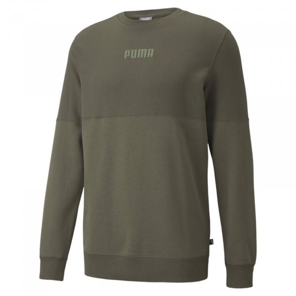 Bluza męska Puma MODERN BASICS CREW TR zielona 58934744