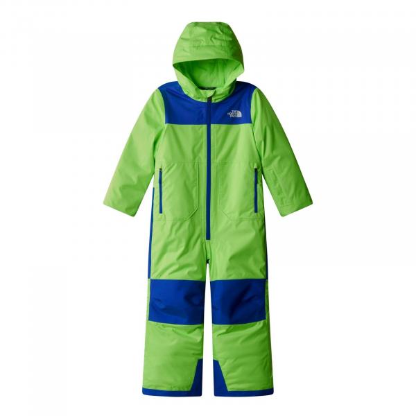 Kombinezon narciarski dziecięcy The North Face FREEDOM SNOW SUIT zielony NF0A89JND6S