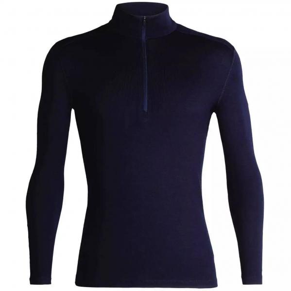 Bluza termiczna męska Icebreaker 260 TECH LS HALF ZIP granatowa IB1043724011