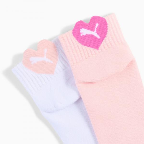 Skarpety dziecięce Puma KIDS HEART LOGO QUARTER 2-PACK wielokolorowe 93865204