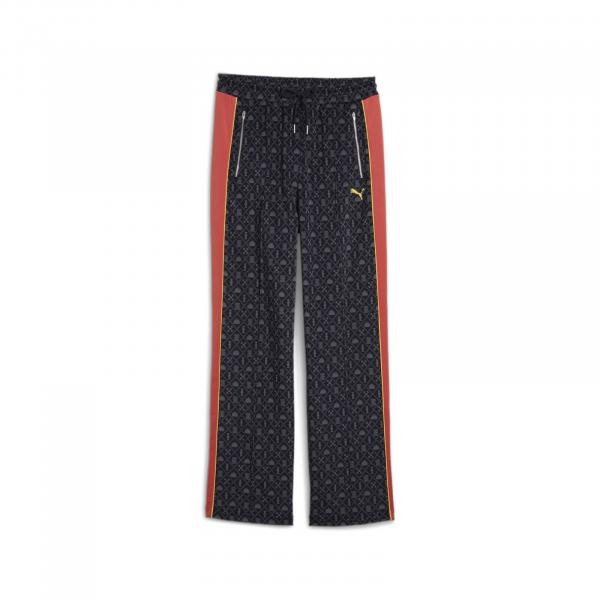 Spodnie dresowe damskie Puma ROAD TO UNITY AOP STRAIGHT granatowe 62979416