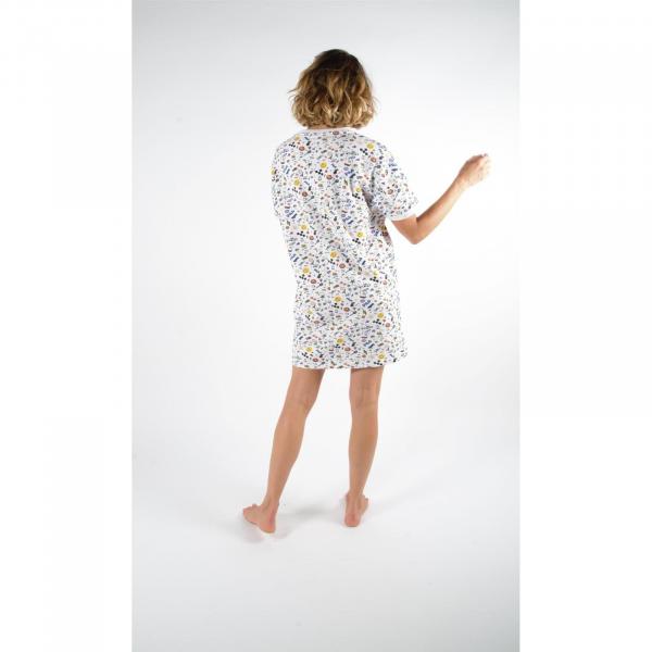Piżama damska Fila DRESS FRENCH TERRY STRETCH biała FPS4051-300