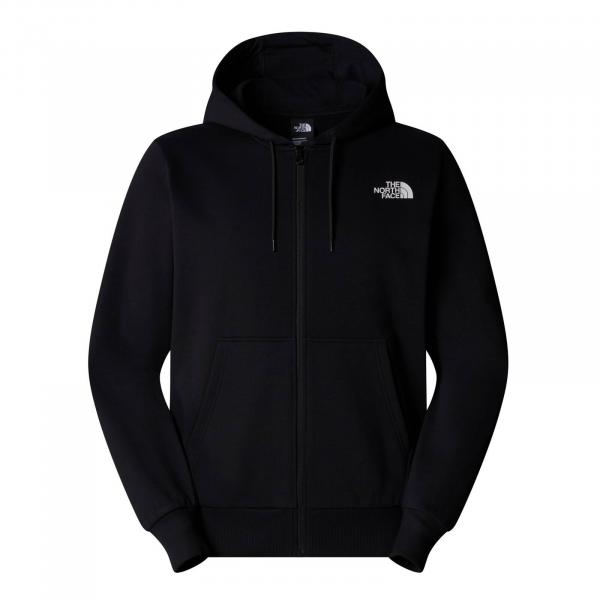 Bluza z kapturem męska The North Face SIMPLE DOME FULL ZIP czarna NF0A89FDJK3