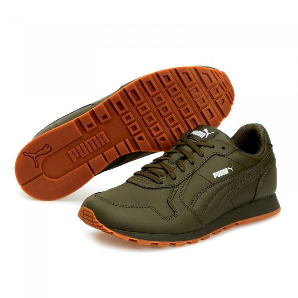 Buty sportowe męskie Puma ST RUNNER FULL L khaki 35913010