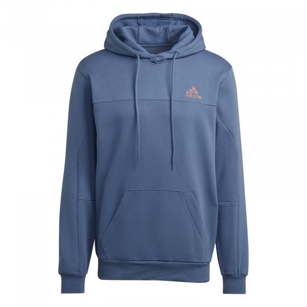 Bluza z kapturem męska adidas STADIUM FLEECE BOS granatowa HM7890