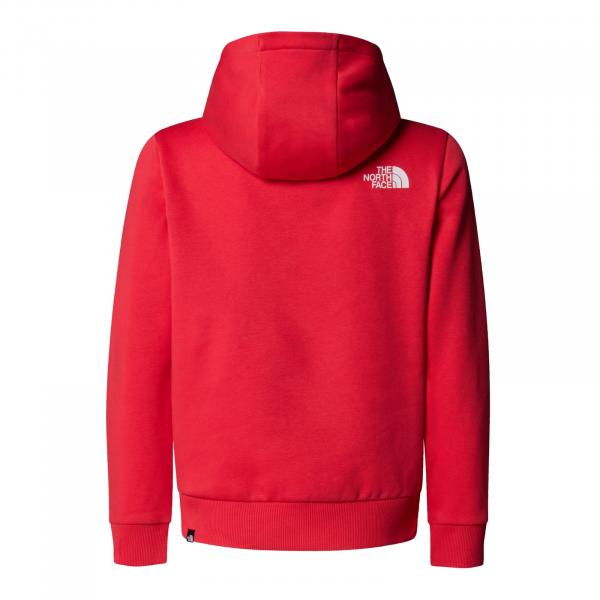 Bluza z kapturem dziecięca The North Face SIMPLE DOME czerwone NF0A8AXV6IE