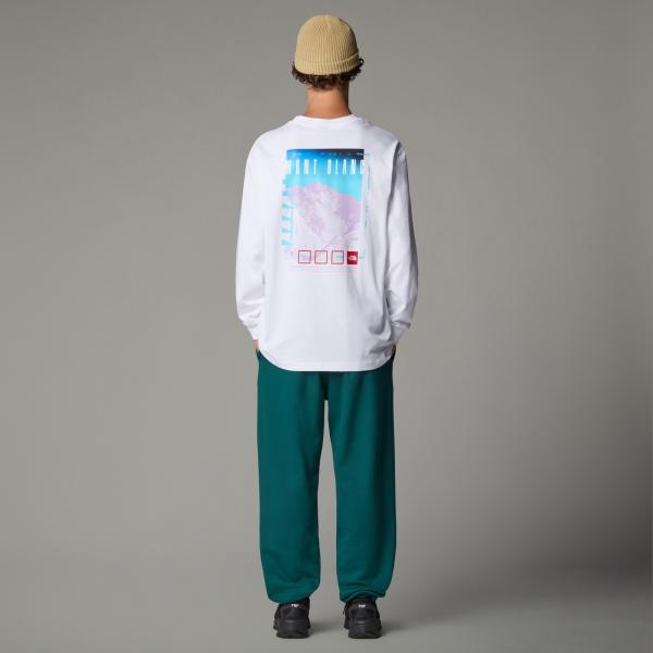 Longsleeve unisex The North Face AXYS biały NF0A8C1TFN4