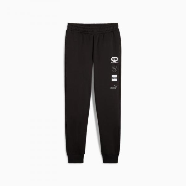 Spodnie dresowe męskie Puma POWER GRAPHIC FL CL czarne 68174201