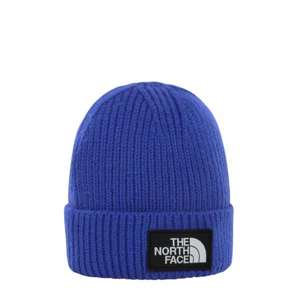 Czapka zimowa unisex The North Face LOGO CUFFED BEANIE niebieska NF0A3FJXCZ6
