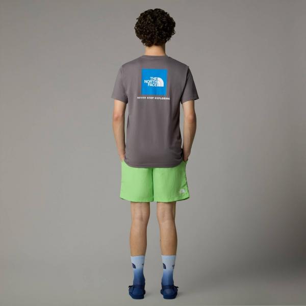 Koszulka męska The North Face S/S REDBOX szara NF0A87NPARX