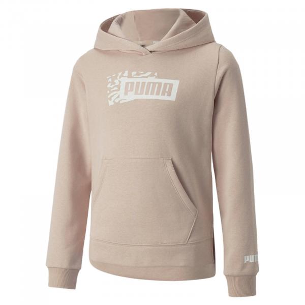 Bluza z kapturem dziewczęca Puma ALPHA FL różowa 67021747