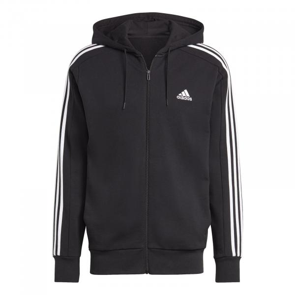 Bluza z kapturem męska adidas ESSENTIALS 3-Stripes czarna IC0433