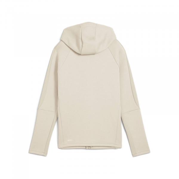 Bluza z kapturem damska Puma EVOSTRIPE FULL-ZIP DK beżowa 68505087