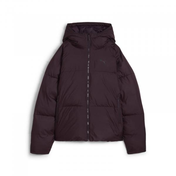 Kurtka z kapturem damska Puma POLY PUFFER fioletowa 62648944