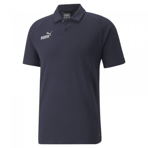 Koszulka polo męska Puma TEAMFINAL CASUALS granatowa 65738406