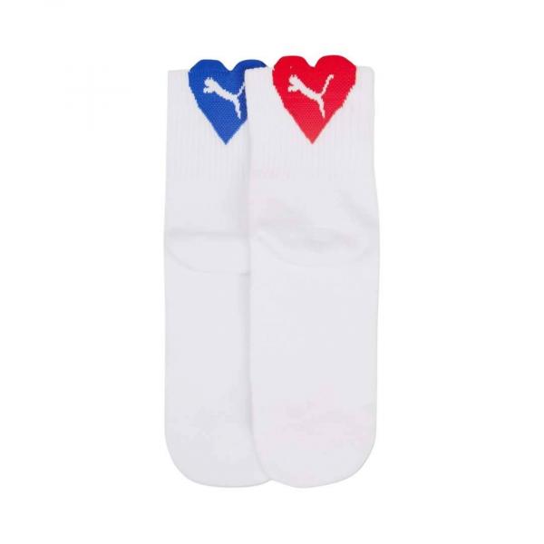 Skarpety damskie Puma HEART SHORT 2-PACK białe 93802004