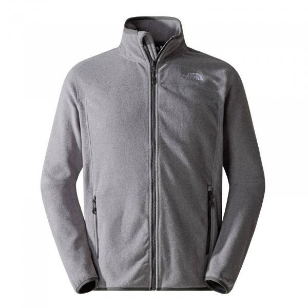 Polar męski The North Face 100 GLACIER FULL ZIP szary NF0A855XDYY