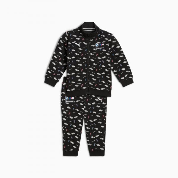 Komplet dresowy dziecięcy Puma BMW MMS TODDLER AOP czarny 62752501
