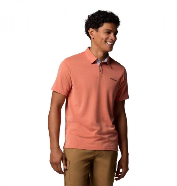 Koszulka polo męska Columbia NELSON POINT różowa 1772721851