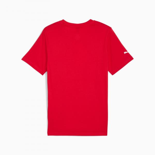Koszulka męska Puma FERRARI SPORTSWEAR COLORED SHIELD czerwona 63278302
