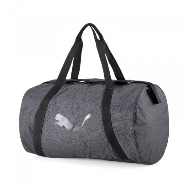 Torba sportowa damska Puma AT ESS BARREL szara 07962601