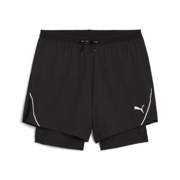 Spodenki męskie Puma RUN ULTRAWEAVE 2IN1 5 czarne 52663501