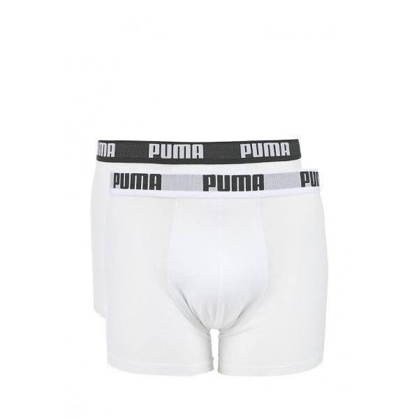 Bokserki męskie Puma BASIC SHORT 2-PACK białe 88887019
