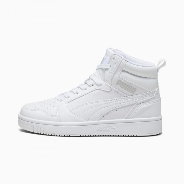 Buty sportowe dziecięce Puma REBOUND V6 MID JR białe 39383105