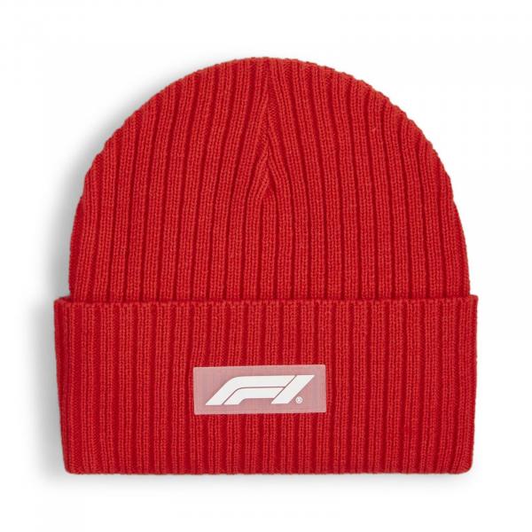 Czapka zimowa unisex Puma F1 BEANIE czerwona 02579502