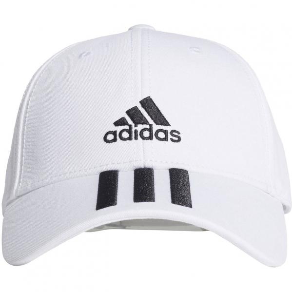 Czapka z daszkiem unisex adidas Neo 3 Stripes biała FQ5411