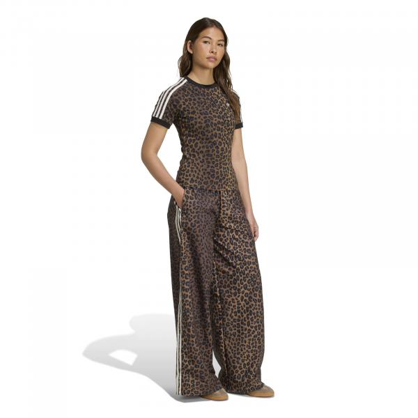 Koszulka damska adidas LEOPARD brązowa JW7304
