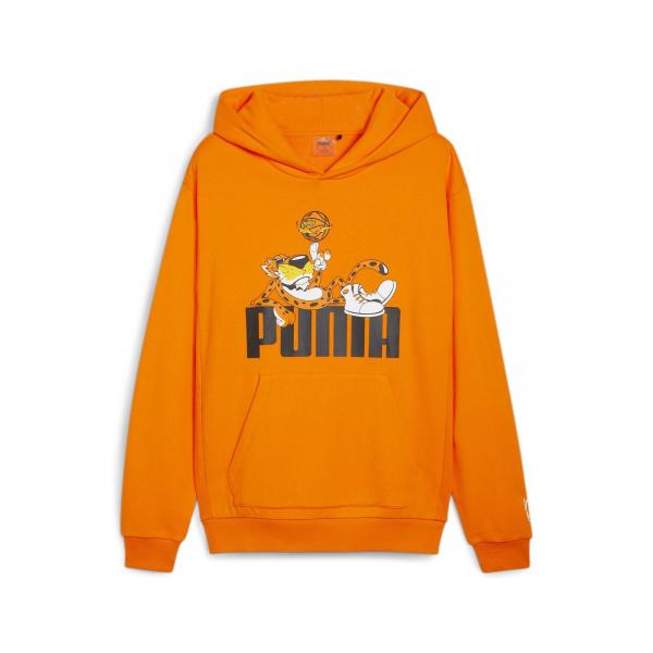 Bluza z kapturem męska Puma HOOPS X CHEETOS pomarańczowa 62586701