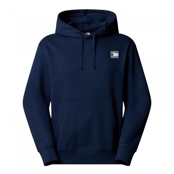 Bluza z kapturem męska The North Face MOUNTAIN LOGO RELAXED granatowa NF0A8E3N8K2