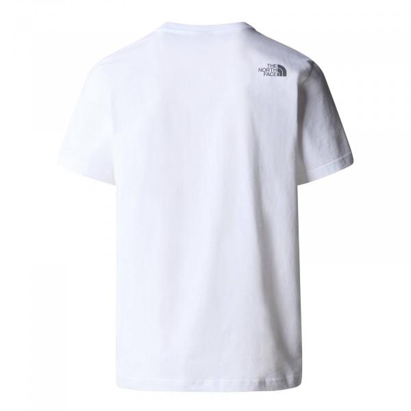 Koszulka męska The North Face S/S MOUNTAIN LINE biała NF0A87NTFN4