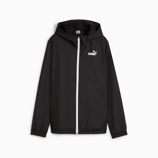 Kurtka z kapturem damska Puma ESS SOLID WINDBREAKER czarna 84749452