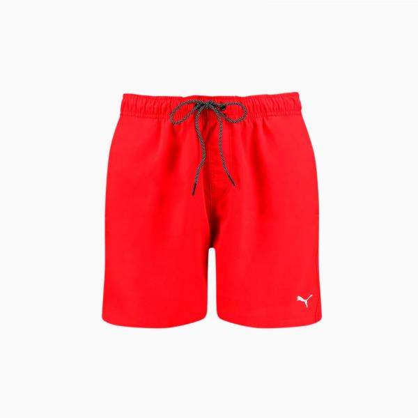 Kąpielówki męskie Puma SWIM MEDIUM LENGTH czerwone 90766002