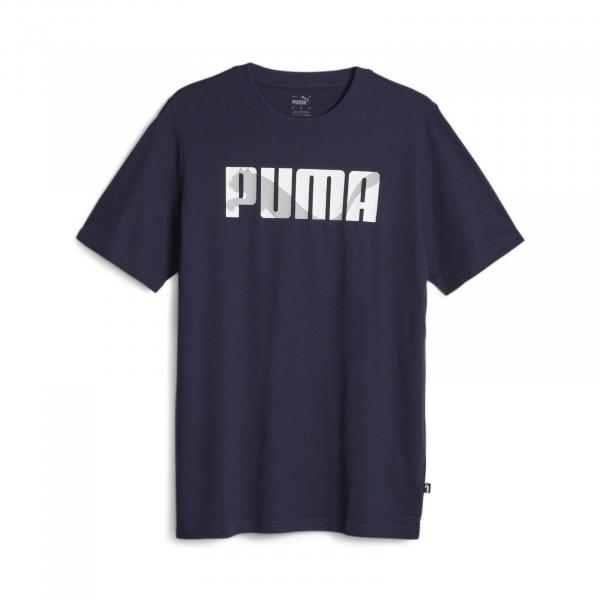 Koszulka męska Puma GRAPHICS WORDING granatowa 67718506