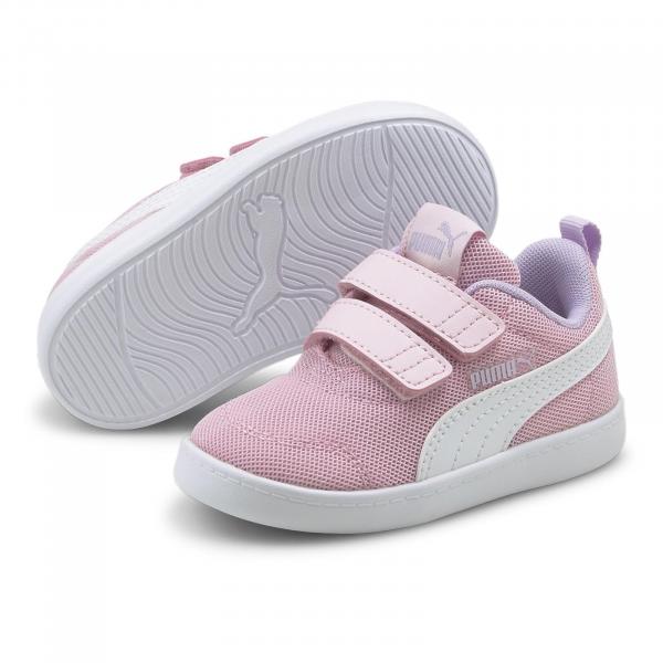 Buty sportowe dziewczęce Puma COURTFLEX V2 MESH V INF różowe 37175908