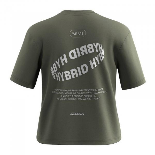Koszulka damska Salewa EAGLE HYBRID LOOSE zielona 00-0000029105_5A50