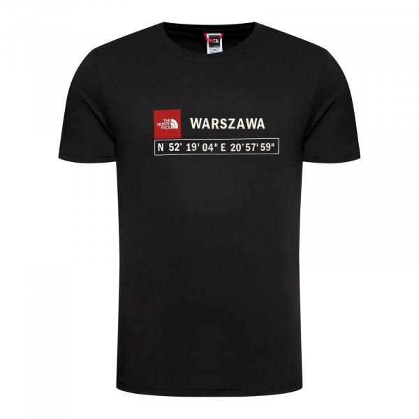 Koszulka męska The North Face GPS WARSZAWA czarna NF0A8FSSJK3