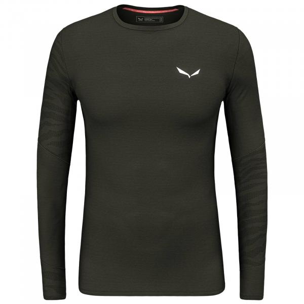 Longsleeve treningowy męski Salewa CRISTALLO WARM zielony 00-0000028205_5280