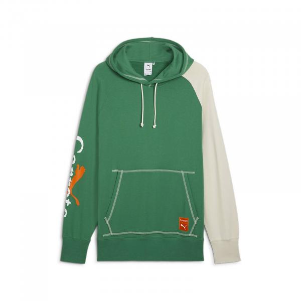 Bluza z kapturem męska Puma X CARROTS GRAPHIC TR zielona 62744586