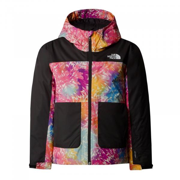 Kurtka narciarska dziewczęca The North Face FREEDOM INSULATED wielokolorowa NF0A88UG8O6