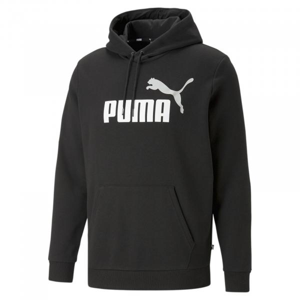 Bluza z kapturem męska Puma ESS + 2 COL BIG LOGO TR czarna 58676561