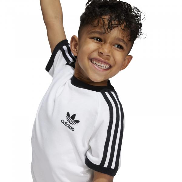 Koszulka dziecięca adidas 3 STRIPES biała JE0517