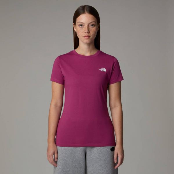 Koszulka damska The North Face S/S SIMPLE DOME różowa NF0A87NH6EO