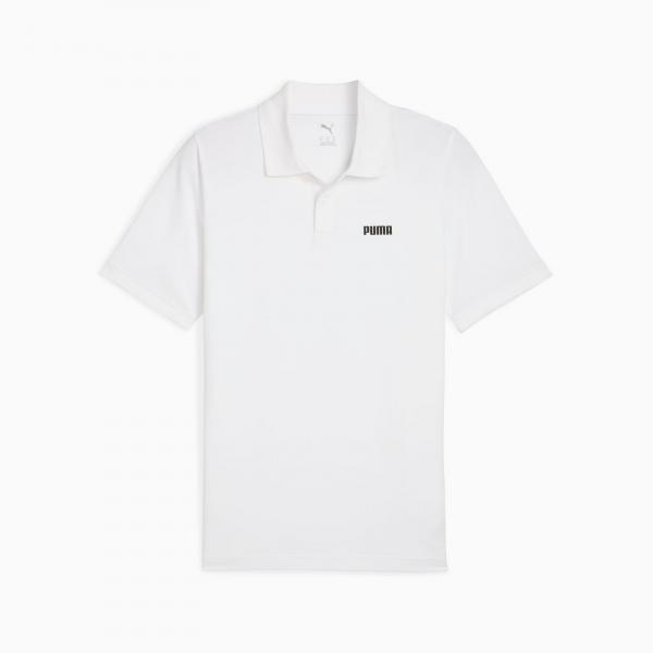 Koszulka polo męska Puma ESS SMALL LOGO PIQUE biała 68676202