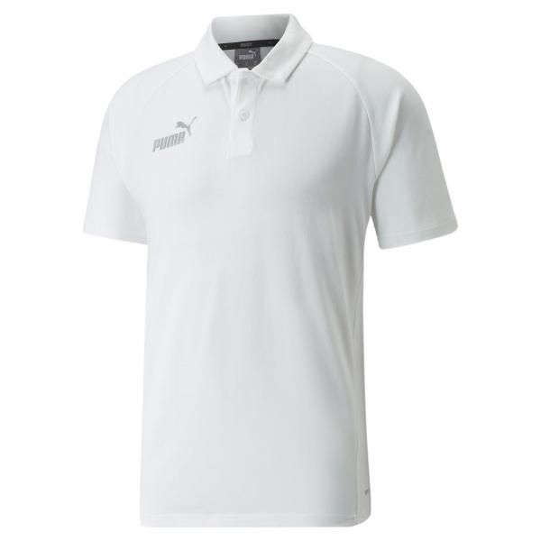 Koszulka polo męska Puma Teamfinal Casuals biała 65738404