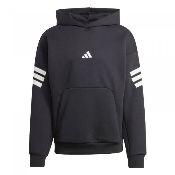 Bluza z kapturem męska adidas FUTURE ICONS 3-STRIPES czarna JD4838